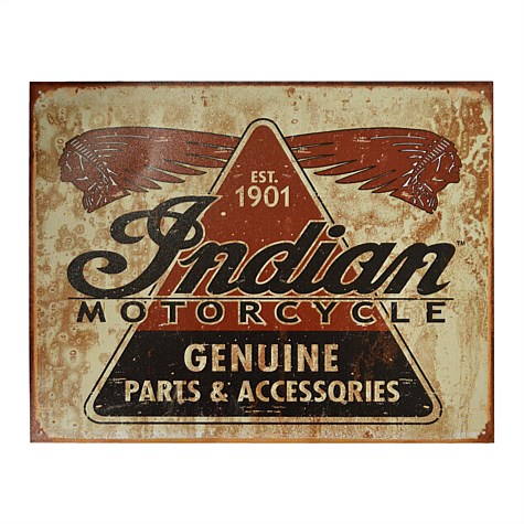 Indian Genuine Parts Tin Sign