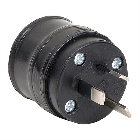 HPM 10 Amp Rubber Male Plug
