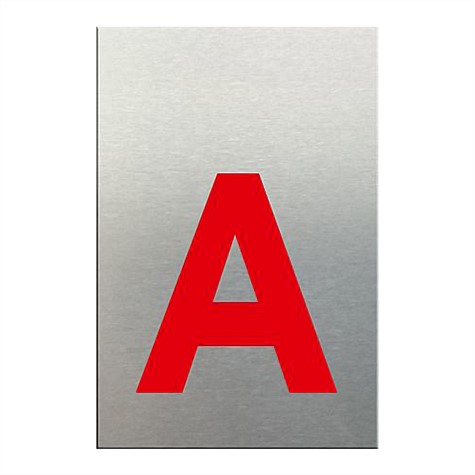 Markit Graphics Red 75mm Letterbox Letters A-D
