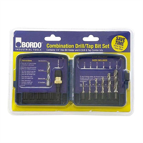 Bordo Combination Drill Tap Bit Set