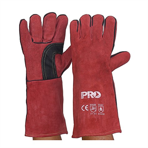 Pro Red Kevlar Welders Gloves