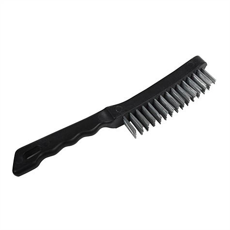 Number 8 Plastic Handle 4 Row Wire Brush