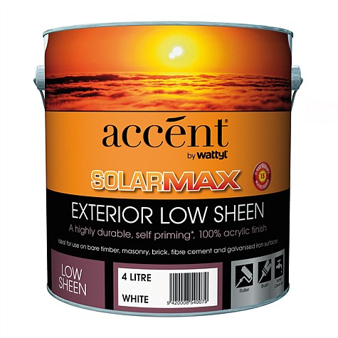 Acccent Solarmax Exterior Low Sheen Paint