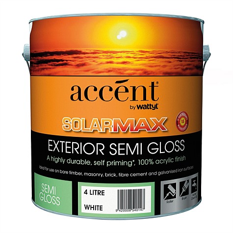 Accent Solarmax Semi-Gloss Paint White