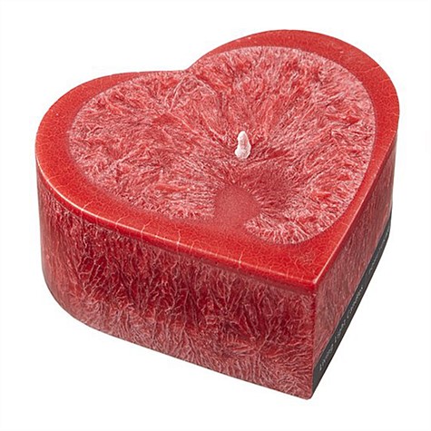 Living Light Heart Candle