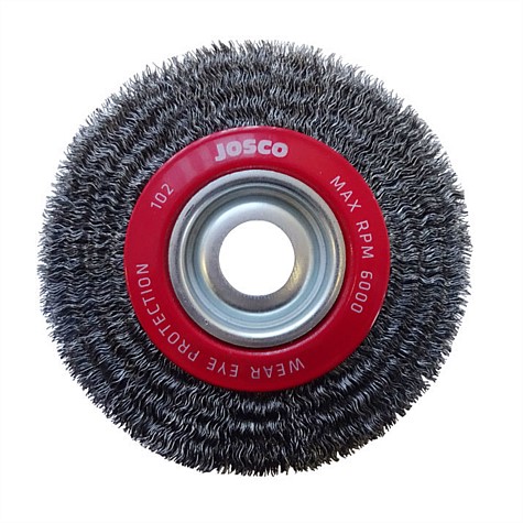 Josco Multi-Bore Crimped Wheel Brush