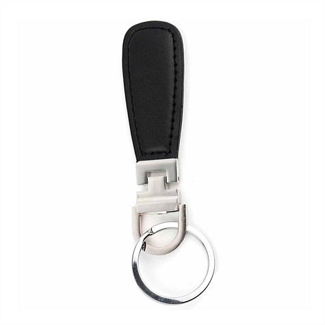 HY-KO Black Leatherette Key Ring