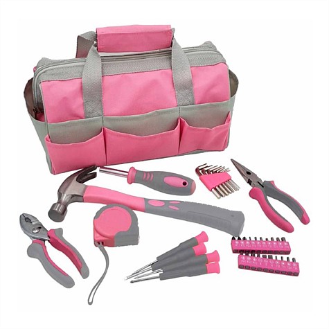 38pce Grey-Pink Fashion Tool Set