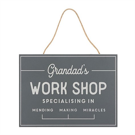 Grandad's Workshop Hanging Sign