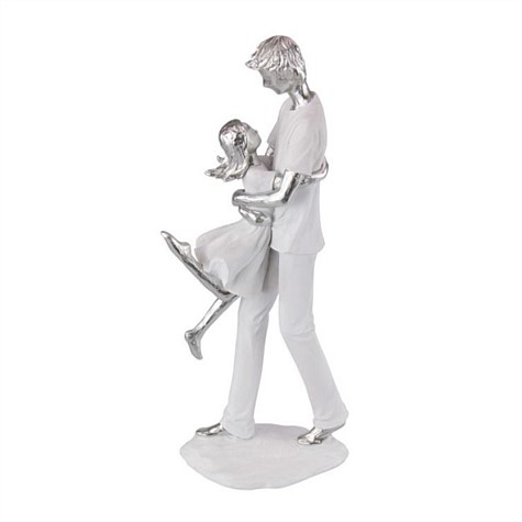 Father Daughter Embracing Figurine