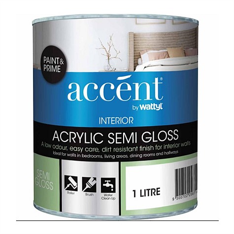 Wattyl Accent Semi-Gloss Interior Paint & Prime