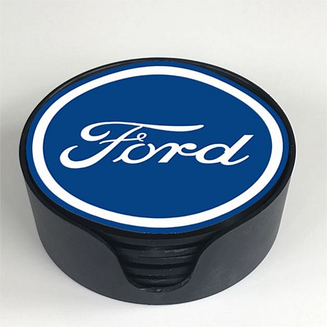 Ford Glass Coaster Set