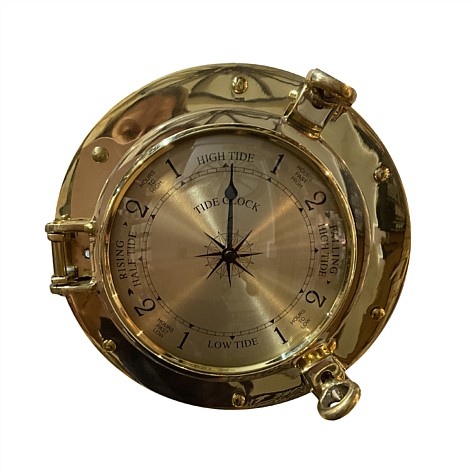 Brass Porthole Tide Clock