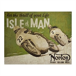 Norton Isle of Man Tin Sign
