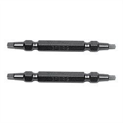 Screwdriver Bit Double Ended Square No. 2 2 Pack 