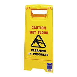 Safety Sign Wet Floor Caution A Frame