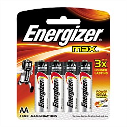 Energizer Max  AA Batteries 4 Pack
