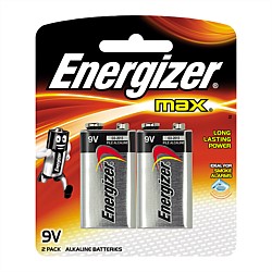 Energizer Max 9V Battery 2 Pack