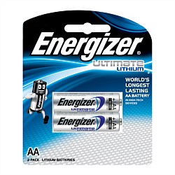 Energizer Ultimate Lithium AA Batteries 2 Pack