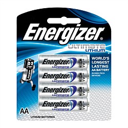 AA Batteries Energizer Ultimate Lithium 4 Pack