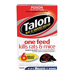 Rat and Mouse Killer 6 Pellet Tray Baits Talon