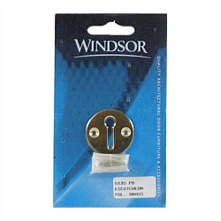 Windsor Brass Uncovered Keyhole Escutcheon