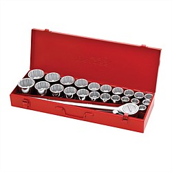 27Pce Imperial & Metric 3/4Inch Drive Socket Set