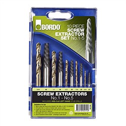 Bordo 10 Piece Screw Extractor Set