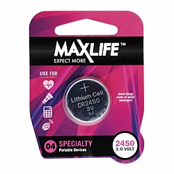 Maxlife CR2450 Button Cell Battery 