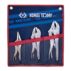 King Tony 3pce Locking Pliers Set
