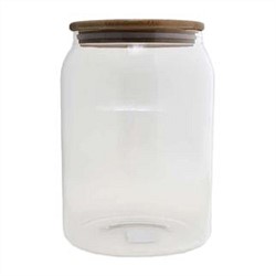 Agee Canister With Wooden Lid