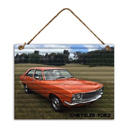 Corrugated Metal Sign Ford Chrysler Centura