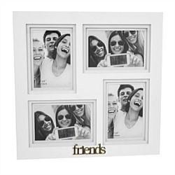 Friends White Collage Photo Frame