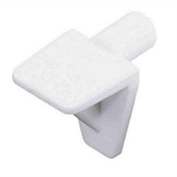Hafele White Plastic Shelf Support 5mm