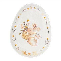 Annabel Trends Ceramic Bunny Plate
