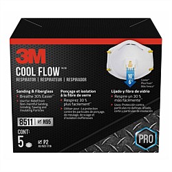 3M P2 Cool Flow Respirator 5pk