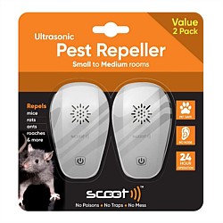 Scoot Ultrsonic Pest Repeller 2pk