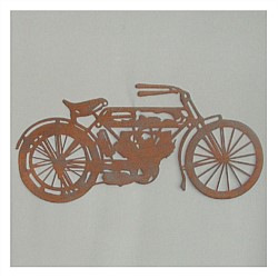 Cast Iron Vintage Motorbike Wall Art