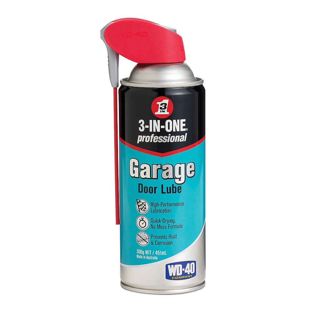 All Things Thrifty Uses 3-IN-ONE Garage Door Lube  3-IN-ONE Garage Door  Lube is silicone-based and will lubricate your garage door quickly, just  like it did for All Things Thrifty! Order a