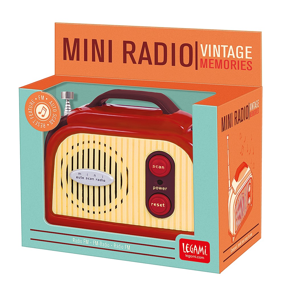 Legami Vintage Memories Portable Mini Radio