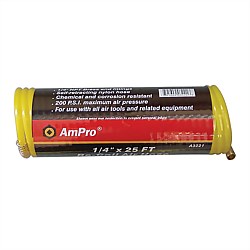 AmPro 1/4 Inch x 25ft Recoil Air Hose
