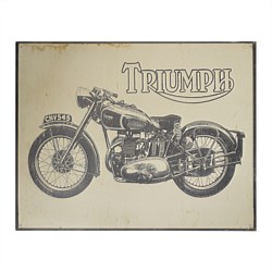 Triumph Motorcycle Tin Sign