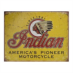 Indian Pioneer Since 1901 Tin Sign