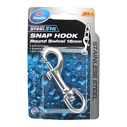 Snap Catch Hook 16mm Stainless Steel