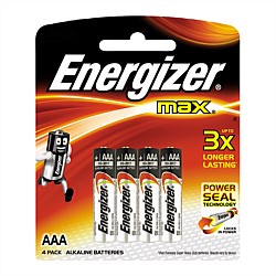 Energizer Max AAA Batteries 4 Pack