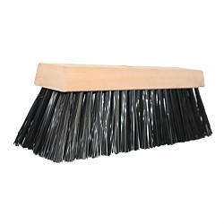 Industrial Hard Black Poly Broom Head Only