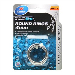 Zenith Stainless Steel Round Rings