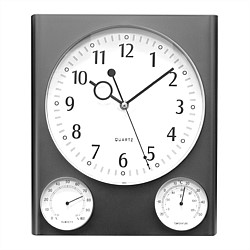 Wall Clock With Weathergauge