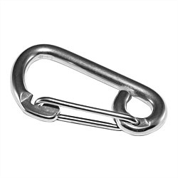 Stainless Steel Spring Hook With Eyelet