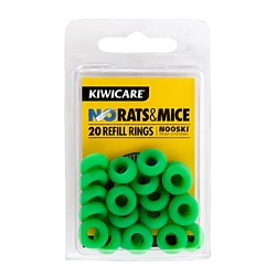 Kiwicare 20 Pack No Rats & Mice Refill Rings 